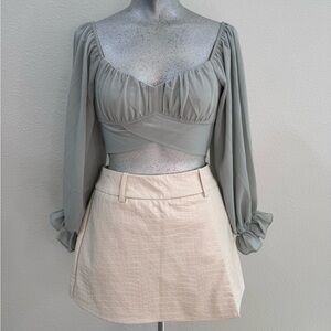 Beginning Boutique Sage Green Blouse